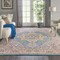 Homeroots 7 x 10 ft. Teal & Pink Medallion Area Rug 385504 - alternate 2